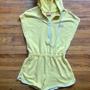 Vintage Hunter hooded romper